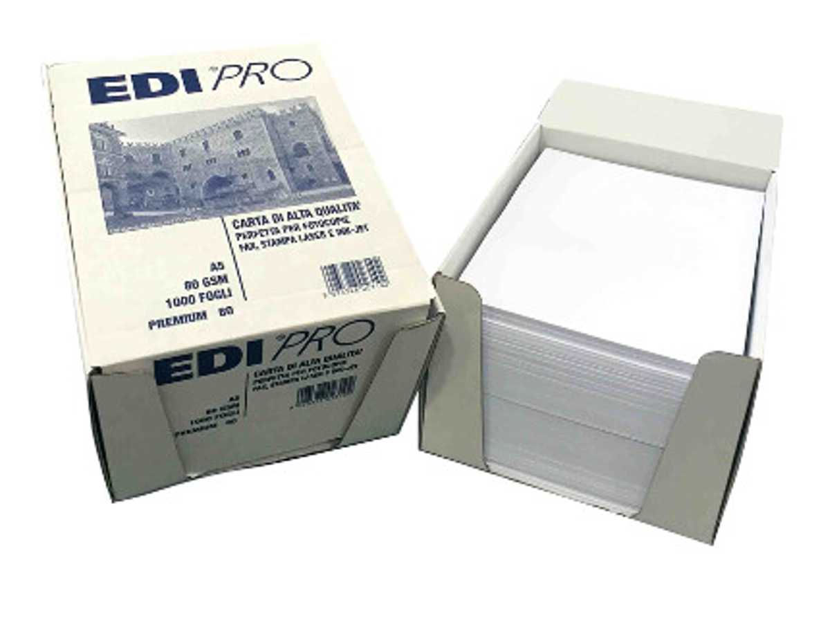 EDIPRO Carta per fotocopie risma Copy A5 Edipro EC231 80 gr