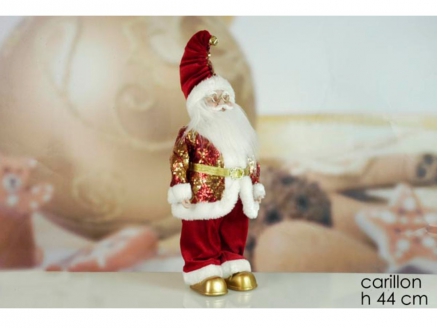 Babbo Natale Rosso.Babbo Natale Rosso Carillon 44