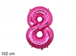 NUMBERS FUXIA 8 CM 102