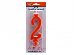 CANDELINE NUMERAL MAXI 2 ROSSO