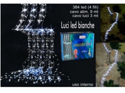 CASCATA 384 LUCI LED BIANCHE