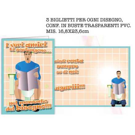 BIGLIETTI AUGURI GR.AMICI UOMO