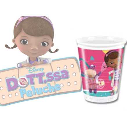 BICCHIERE PLASTICA DOTT.SSA PELUCHE