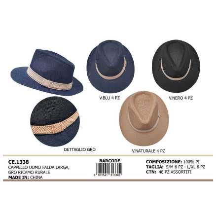 CAPPELLO FALDA LARGA BASILE