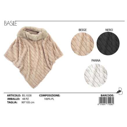 PONCHO BASILE ECOFUR