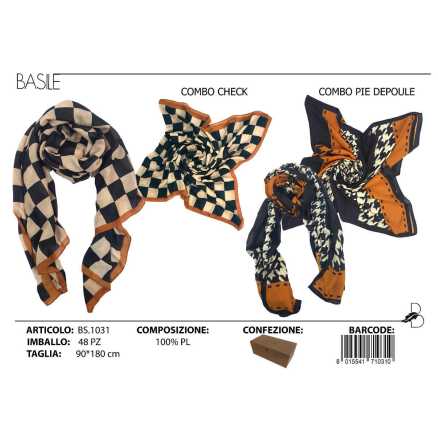 SCIARPA BASILE BICOLOR