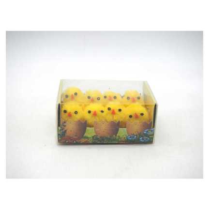 BOX C/8 PULCINI 3,5CM GIALLI