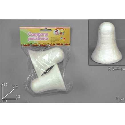 CAMPANE POLISTIROLO 9CM SET 2P