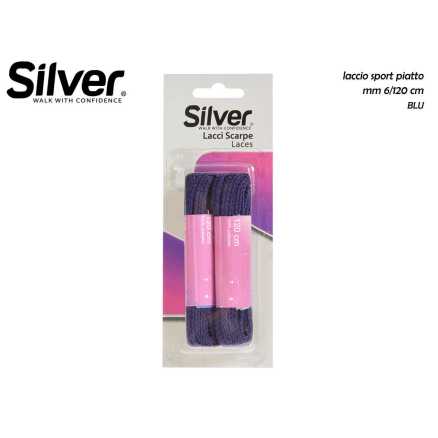 LACCI SCARPE 120CM BLU PIATTI
