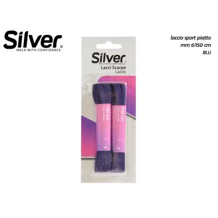 LACCI SCARPE 150CM BLU PIATTI