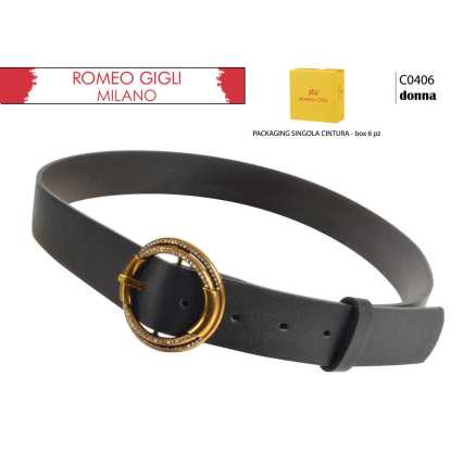 CINTURA DONNA RG ROMEO GIGLI NERA