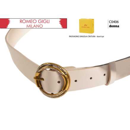 CINTURA DONNA RG ROMEO GIGLI BEIGE