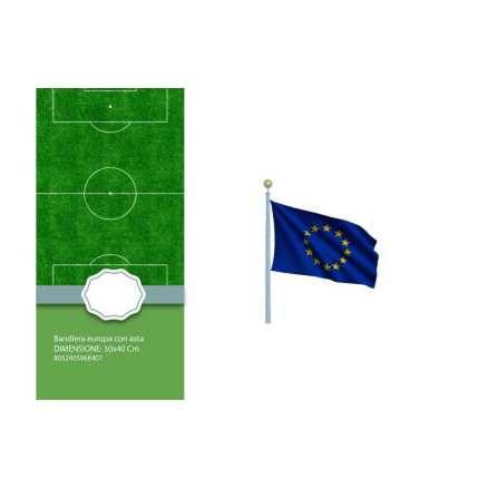 BANDIERA EUROPA C/ASTA 30*40