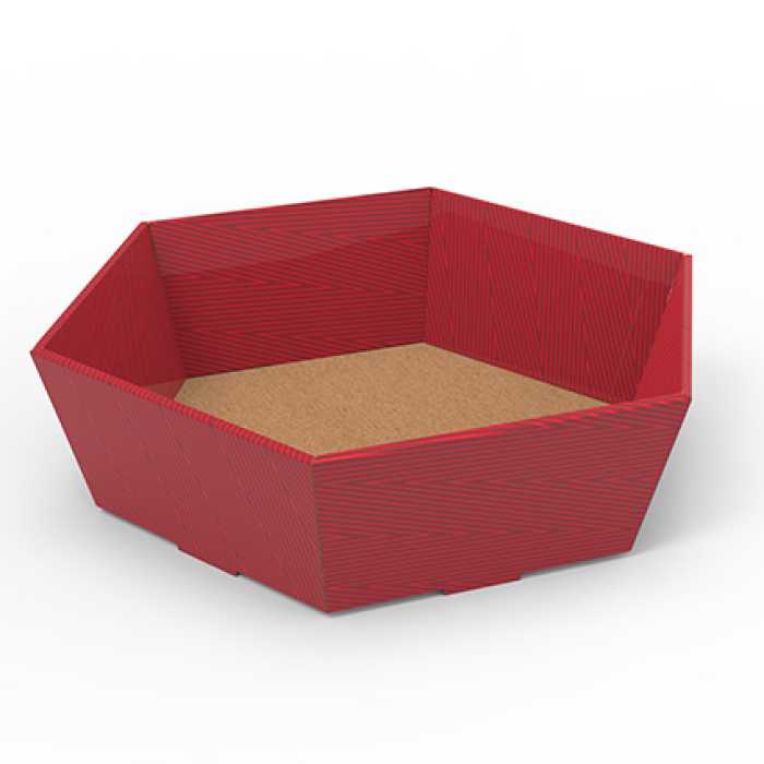 CESTA MEDIA RED VELVET 25X28X9