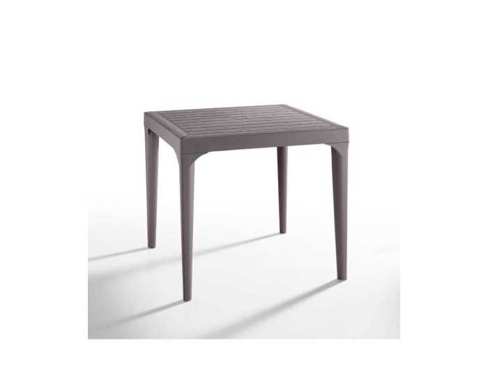 TAVOLO MALMO TAUPE 80*80