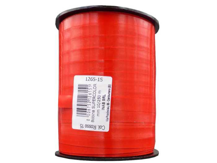 Nastro doppio raso rosso 10 mm x 50 m. - Bomboniere Dolci Emozioni