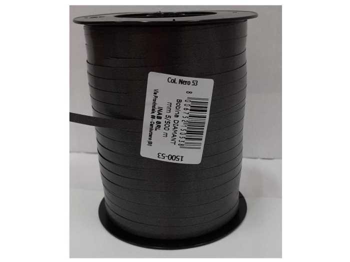 BOBINA DIAMANT MM5/500M LISCIO NERO