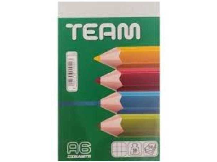 BLOCK NOTES TEAM A6 5MM 50FF