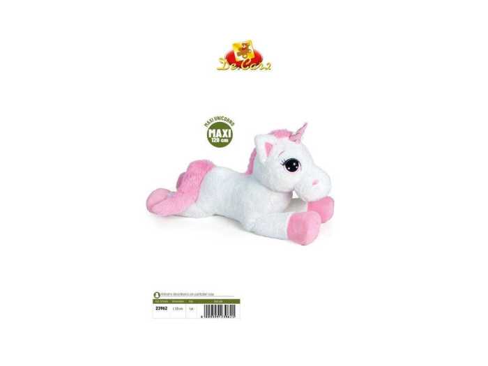 UNICORNO BIANCO STESO 120CM