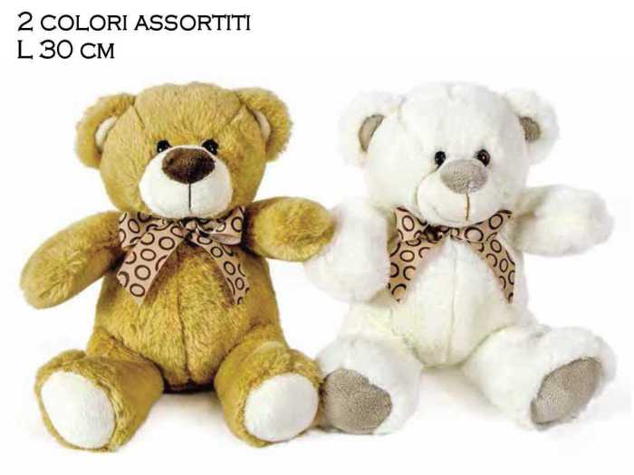 ORSETTO 2COL C-FIOCCO L30CM