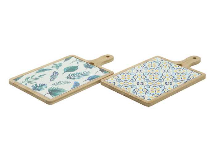 TAGLIERE 17*29CM BAMBOO/PORCELLA