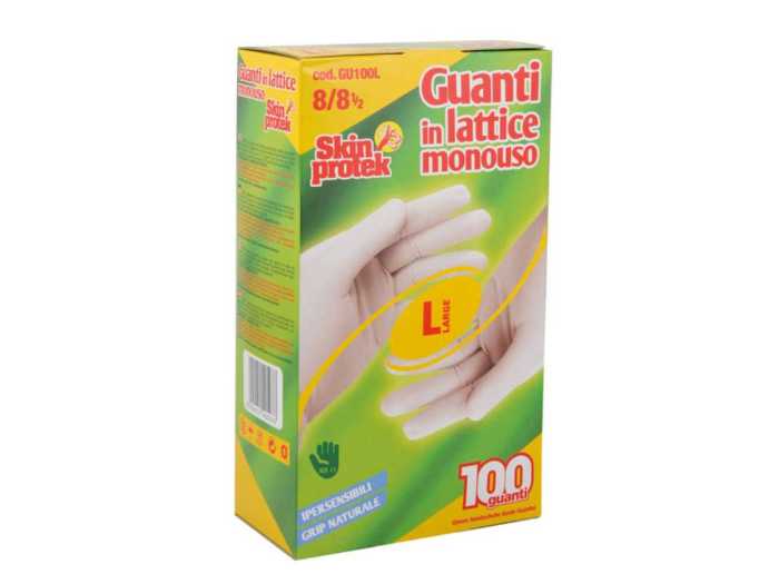 GUANTI LATTICE BOX pz.100 tg.L
