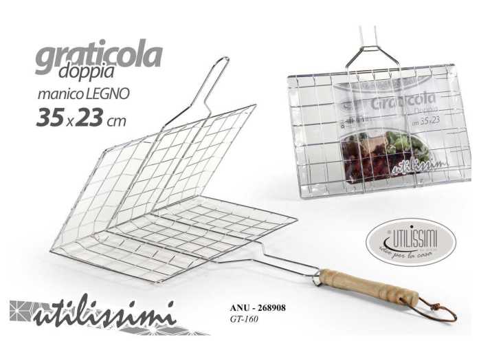 GRATICOLA MANICO LEGNO 35*23
