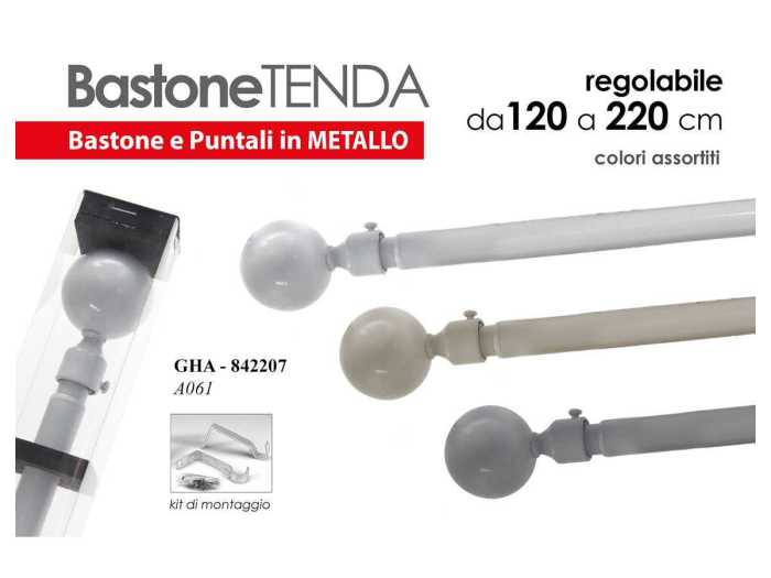 ASTA TENDA SFERA 120/220CM