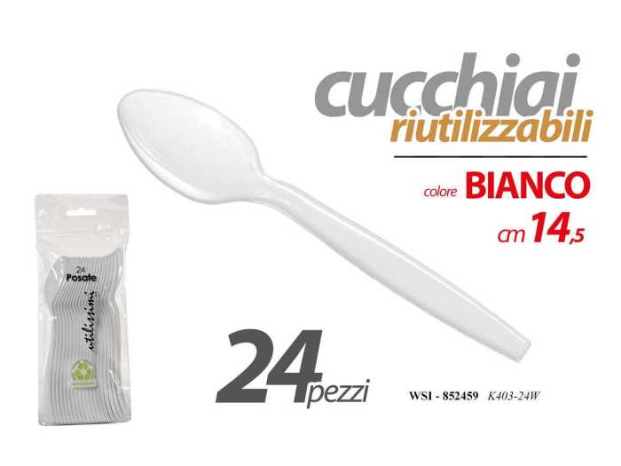 CUCCHIAI 15CM 24PZ RIUTILIZZABILI