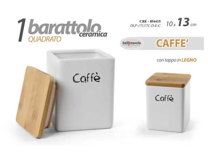 BARATTOLO QUADRATO CAFFE 10*13