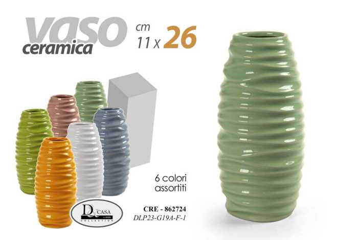 VASO 11*11*26CM ASS.