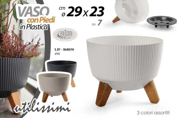 VASO PLASTICA 29*29*23CM