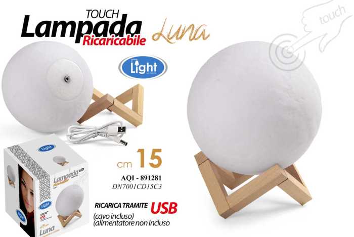 LAMPADA LED TOUCH D.15CM