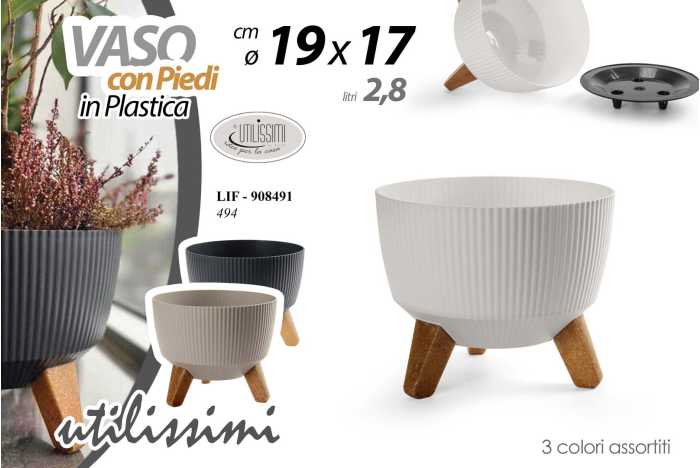 VASO PLASTICA 19*16,5CM