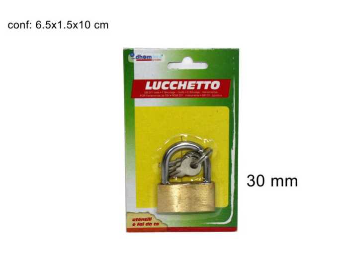 LUCCHETTO 30MM SU BLISTER
