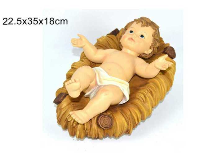 GESU BAMBINO CON CULLA 35CM