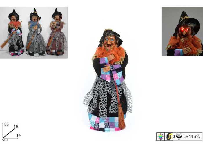 BEFANA 35CM C/LUCE/SUONO QUADR