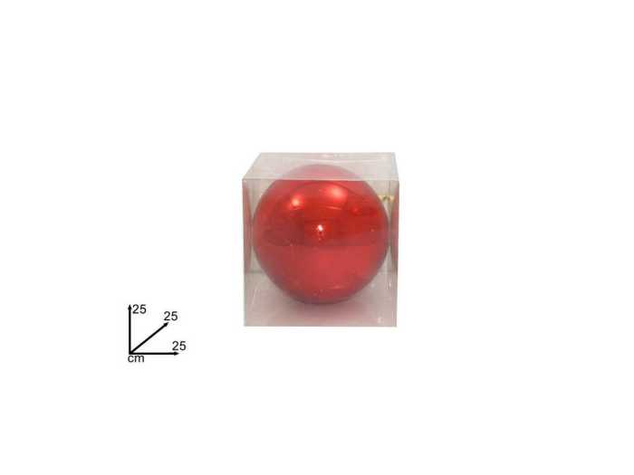 PALLA 25CM LUCIDA ROSSA