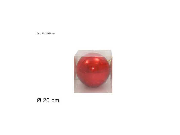 PALLA 20CM ROSSO LUCIDO