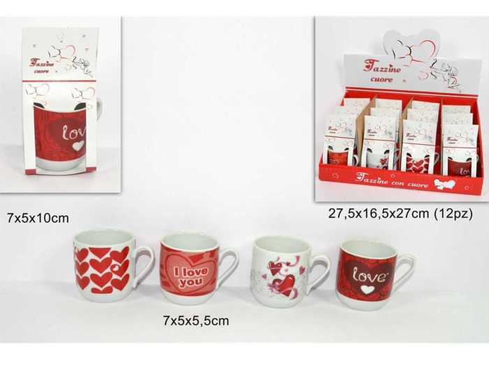 TAZZINE CUORE IN DISPLAY