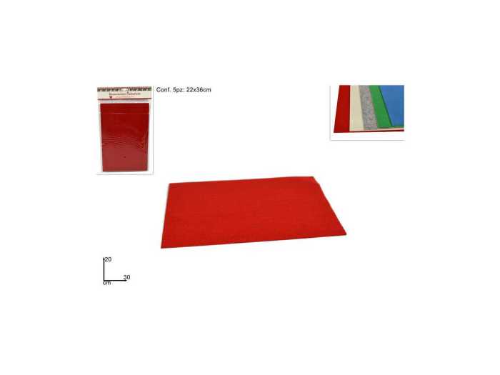 FOGLI FELTRO COLORATI 30*20
