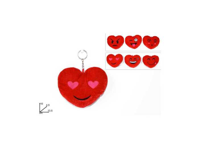 PORTACHIAVI CUORE FACCINE ROSSO