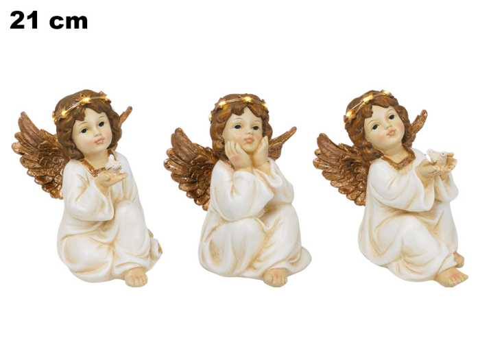 ANGELI CON LED 21CM