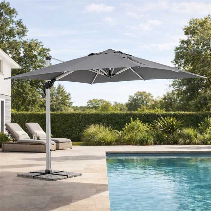 OMBRELLONE ROMA 3X4 ANTR-ECRU