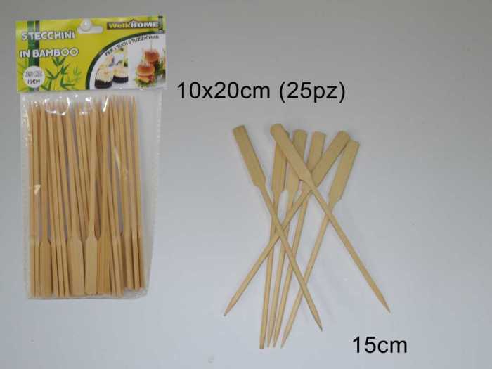 STECCHINI APERITIVO BAMBOO 25P