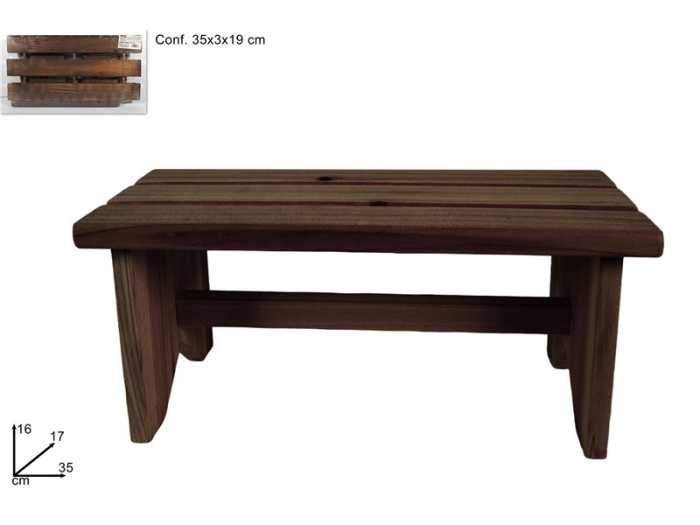 SGABELLO LEGNO 35X17X16