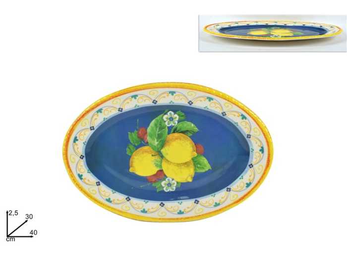 VASSOIO OVALE 45X30 MELAMINA