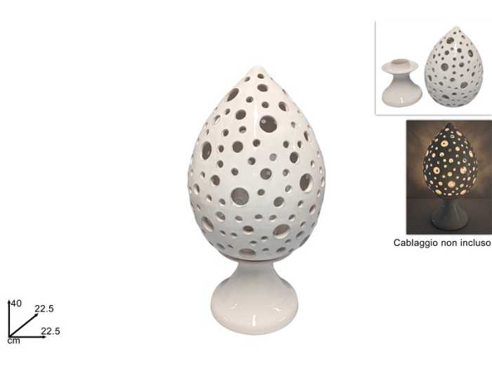 PUMO LANTERNA 40CM BIANCO