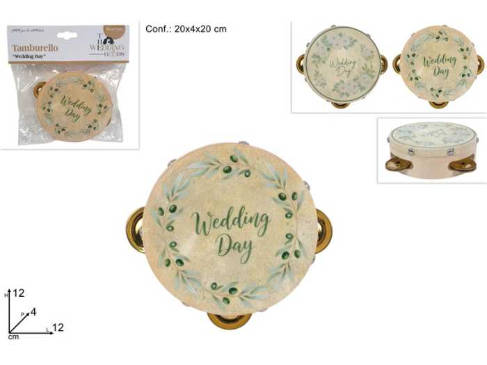 TAMBURELLO WEDDING 12CM