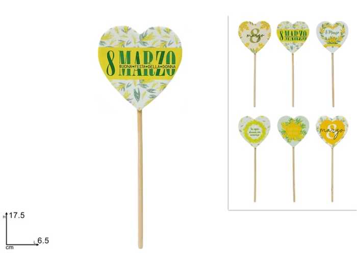 SPILLONE CUORE CERAMICA DONNA